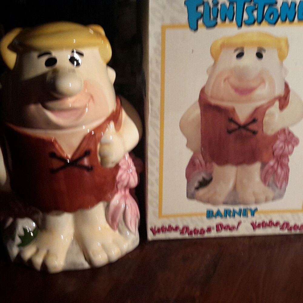Hanna Barbera vintage Barney Rubble Cookie Jar